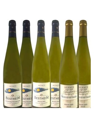 Vins d'Alsace caisse panachée