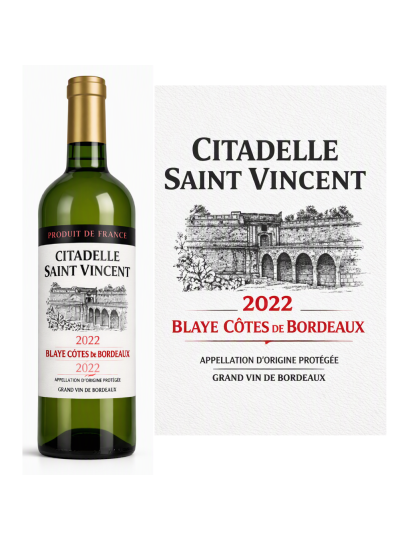 Citadelle Saint Vincent - Blaye Côtes de Bordeaux 2022